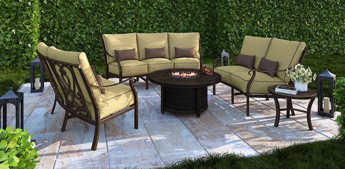 Cast aluminum garden furniture is one of the top choices for outdoor